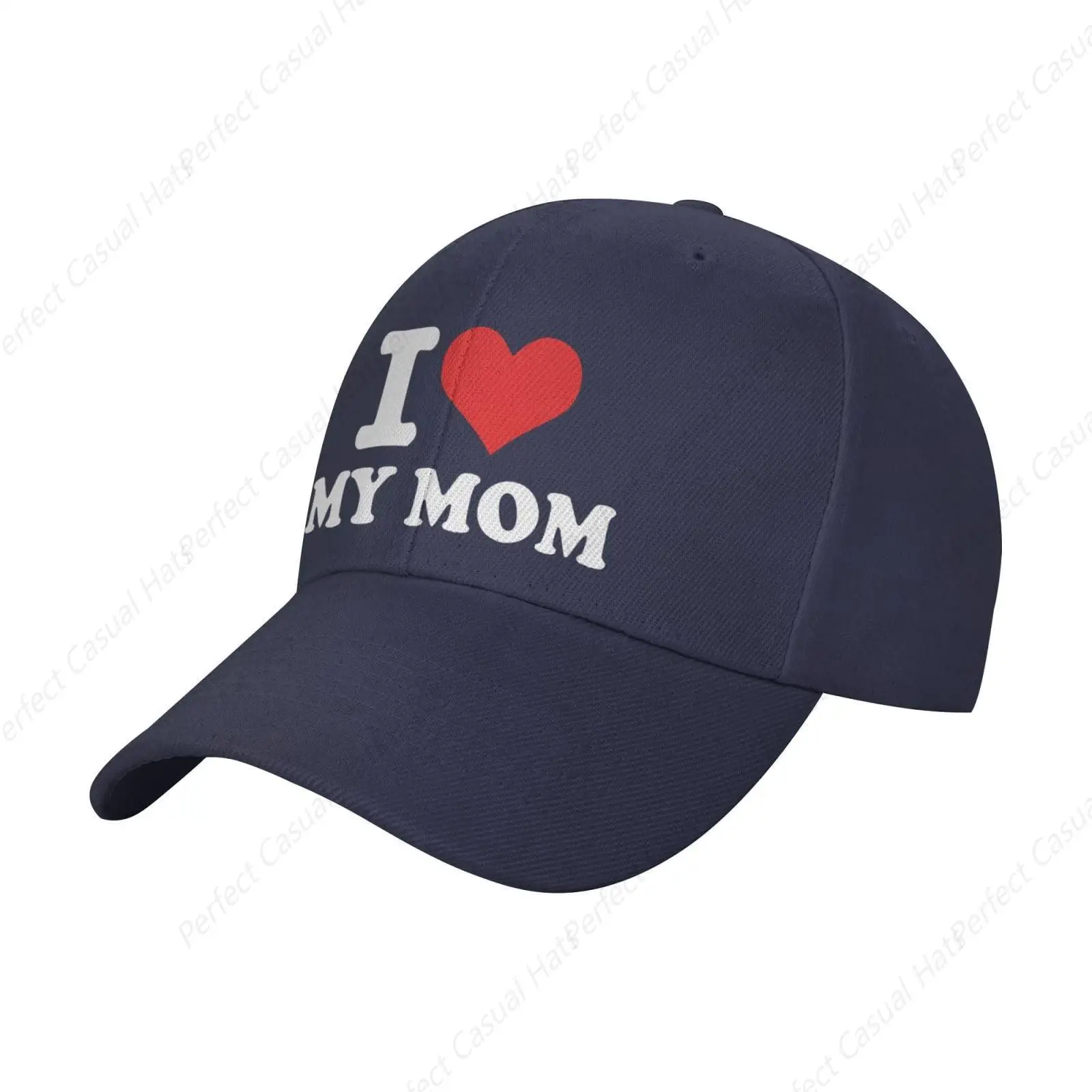 

Hot-selling Fashion I Love My MOM Baseball Cap Adjustable Classic Fashion Peaked Hat for Men Women Outdoor Sun Visor