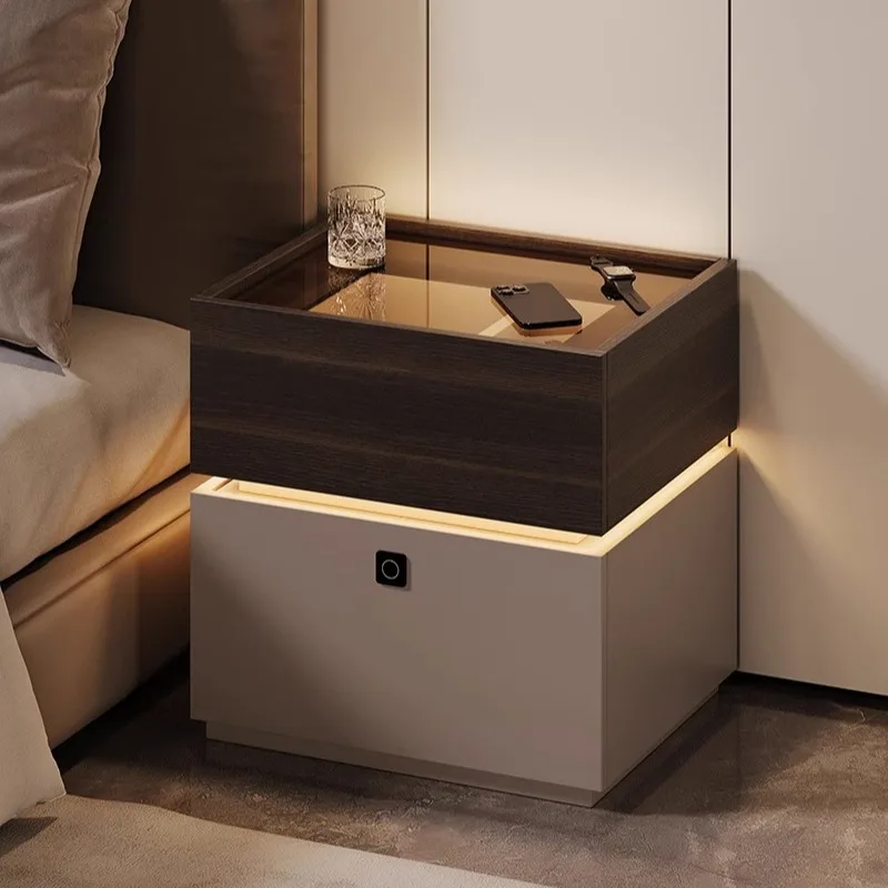 

Modern Lamp Nightstand Storage Minimalist Item Organizer Nightstand Floor Unique Table De Chevet Home Furniture Accessories