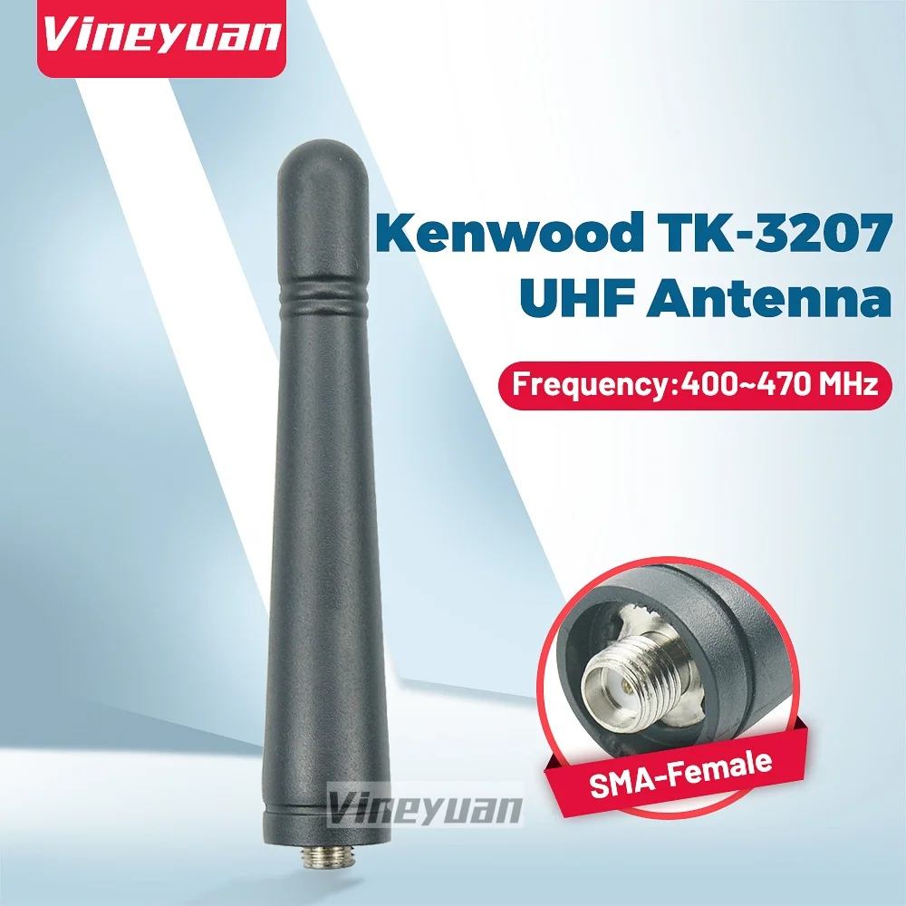 

UHF 400-470MHz Antenna SMA-Female for KENWOOD TK340, TK349, TK350, TK3100, TK3101, TK3102, TK-3107 TK3207 BAOFENG UV-5R Radio