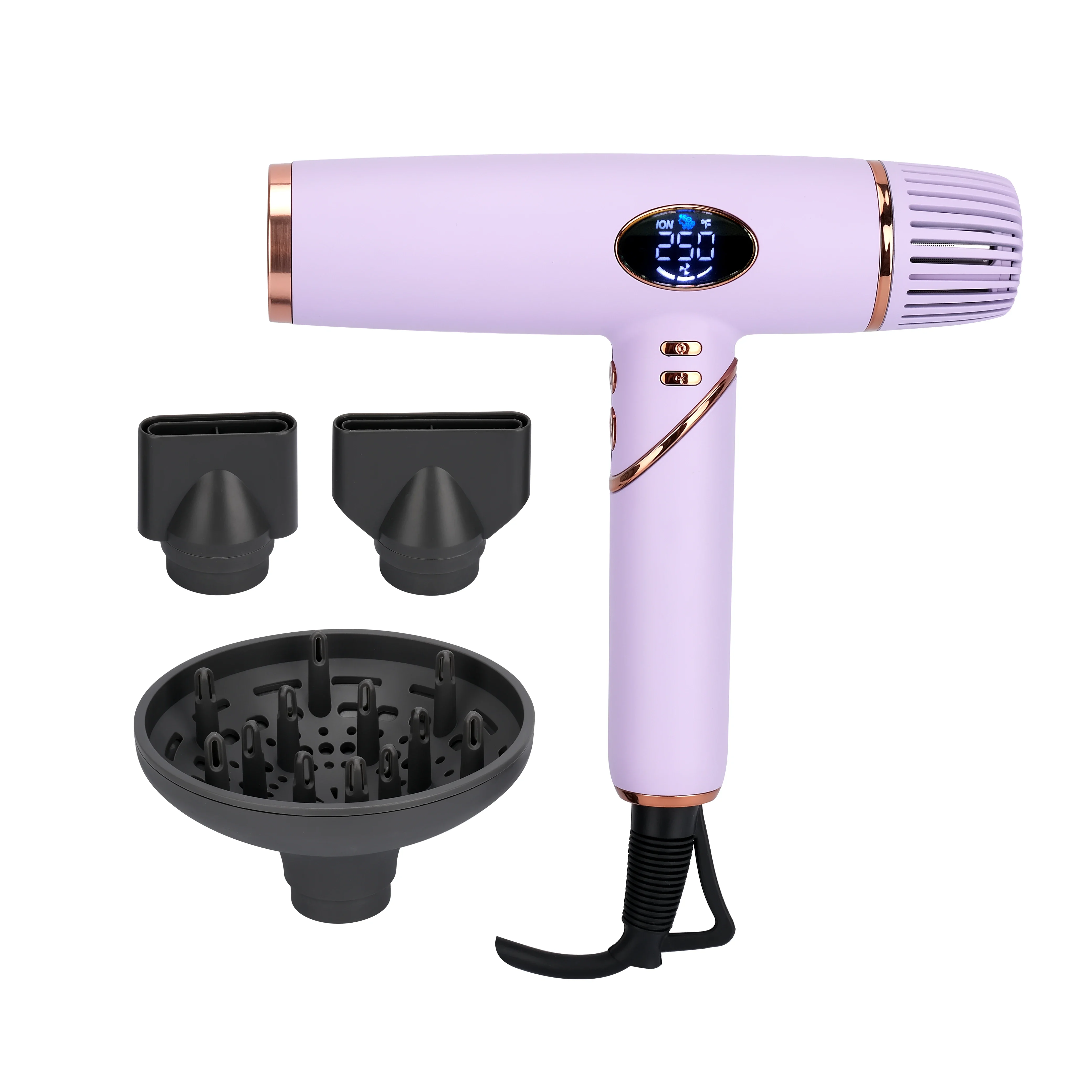 

Manufacturers Hair Dryer 110000 RPM Brushless Motor Ionic Blow Dryer with Diffuser Portable Hair Dryers with Magnetic Nozzle