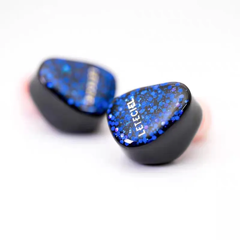 Leteciel Shark 3Dd 3 Dynamic Driver Triple Drivers Wired Iem 2Pin 0.78mm Detachable Audiophile In-Ear Monitors Resin Earphones