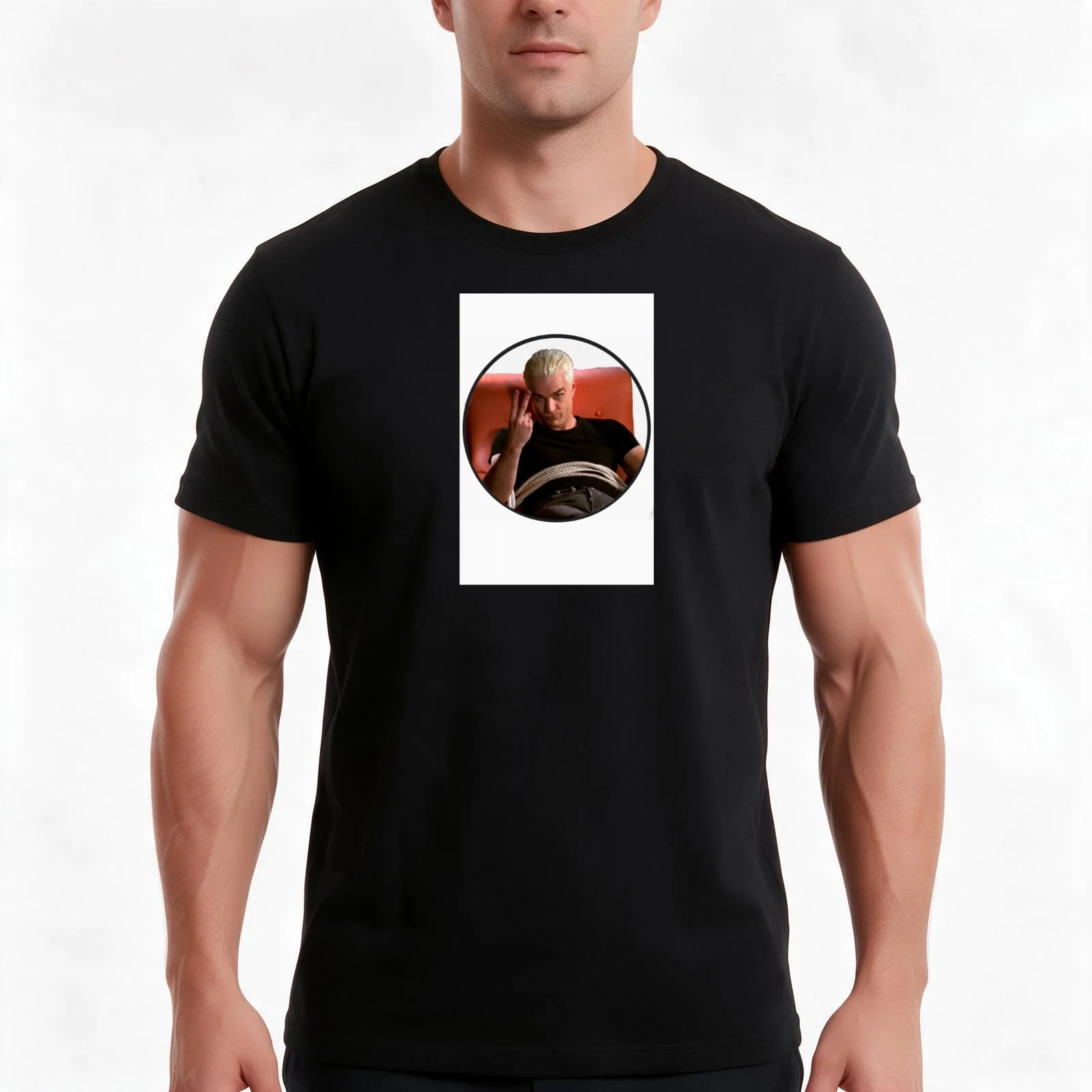 Spike V sign T-Shirt, Summer Casual Cotton Tee, Oversized Streetwear Tops, Vintage Graphic Print, Loose Fit Short Sleeve
