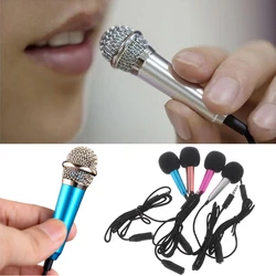 Mini 3.5mm Stereo Studio Metal Mic Karaoke 3.5 mm Portable Microphone KTV For Smart phones Laptops PC Desktop Handheld Audio mic