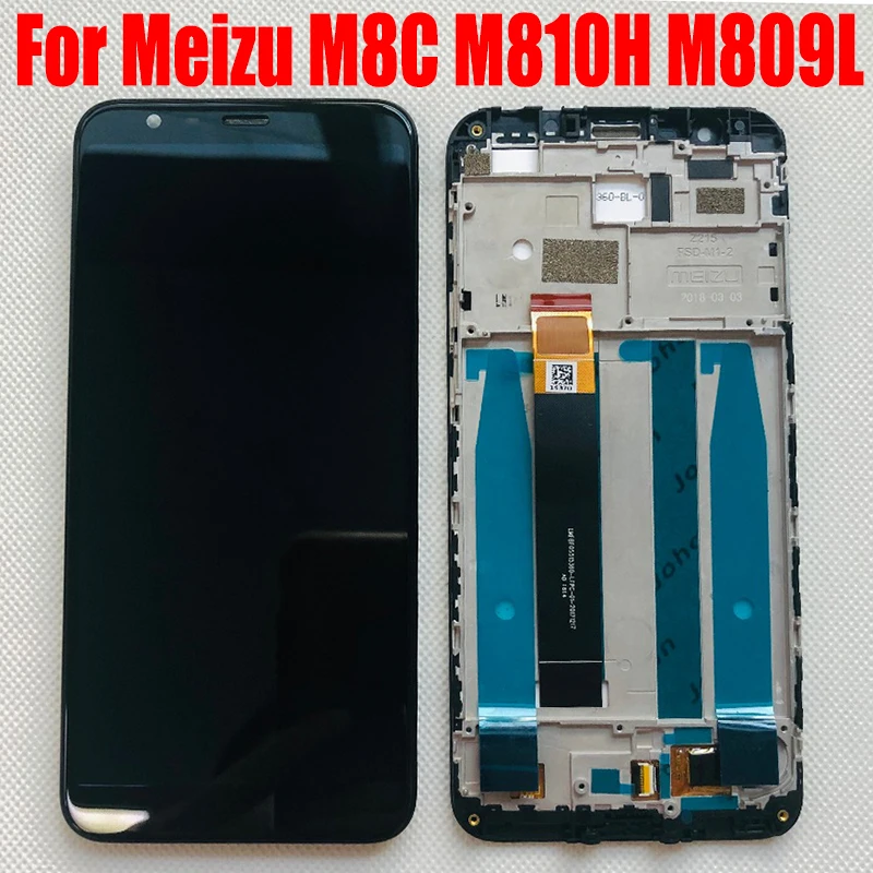 

5.45" For Meizu M8C 8C M810H M809L LCD Display Panel Matrix Pantalla Module with Touch Screen Digitizer Glass Assembly Frame