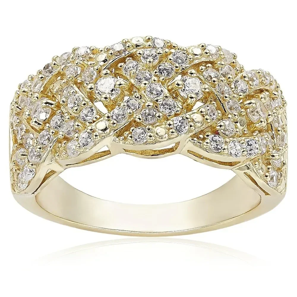 Fashion New Temperament Women\'s Rings Simple Winding Crystal Fashion Ring for Women  Party Jewelry Hot