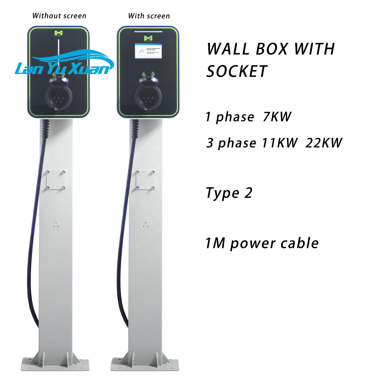 Attractive Wall-Mounted  Access 7.2Kw 240V 32A 26A Ev Charger With 16.4Ft Type 2 Charging Cable / Electric vehicle chargers