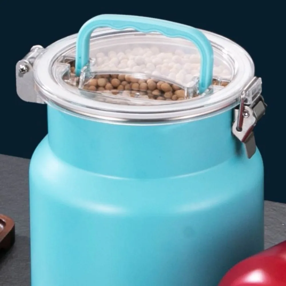Insect-Proof Stainless Steel Sealed Tank Extra Thick Moisture-Proof Fresh Keeping Tank Large Capacity Colorful Rice Can Kitchen