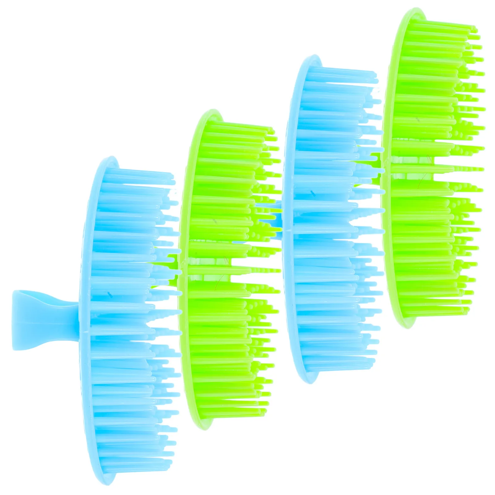 4Pcs Hair Cleaning Brush Scalp Massage Comb Set for Shampoo Hair Care Promotes Blood Circulation Head Massager