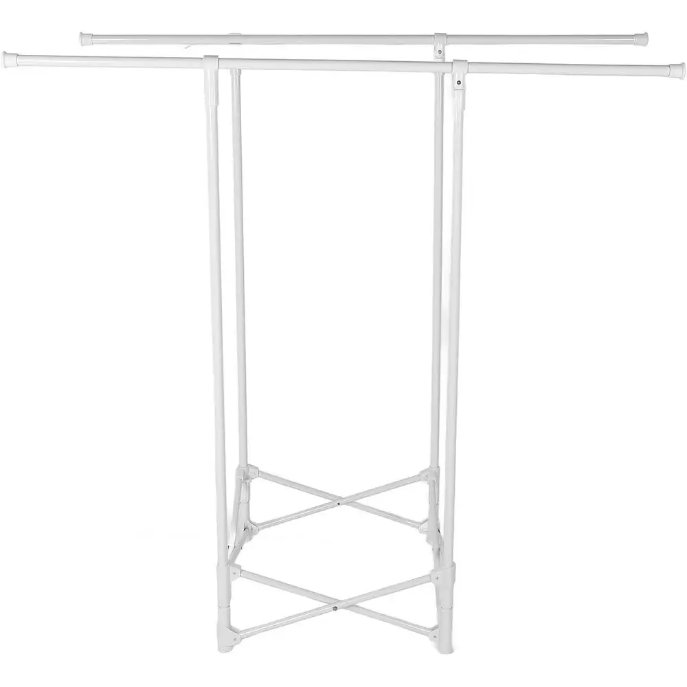 Portable Folding Clothes Drying Rack - Multifunctional, Space-Saving for Indoor & Outdoor Use, Carbon Steel & ABS Material