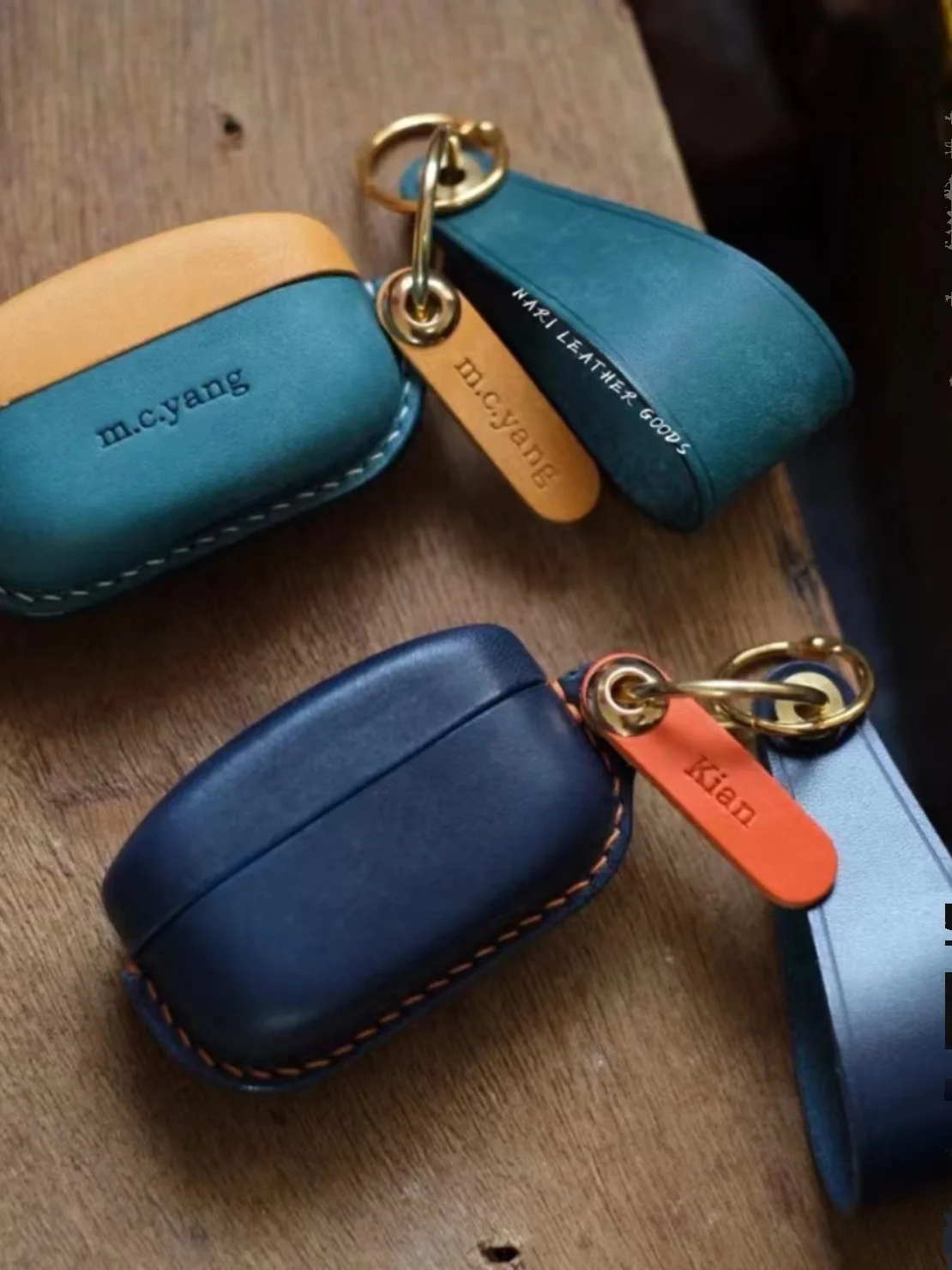 Adequado para sony wf1000xm4 capa protetora de couro capa de ouvido simples letras numéricas personalizadas