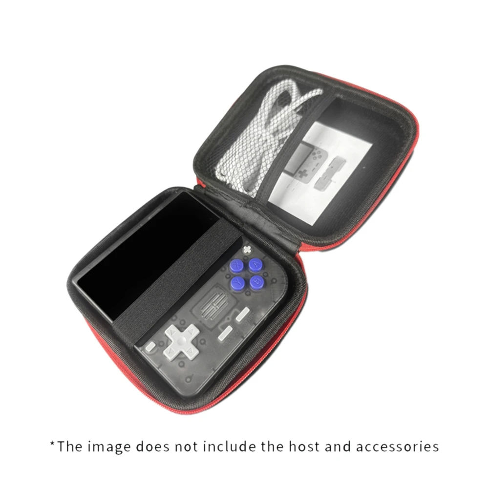 ABKQ-For POWKIDDY V10 Game Console Storage Case Special Storage Bag & Tempered Films