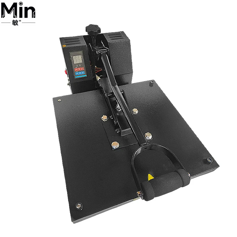 38*38cm Semi Automatic Sublimation Heat Press Machine Aluminum Base Flatbed Heat Transfer Printer for Garment Textile Laboratory