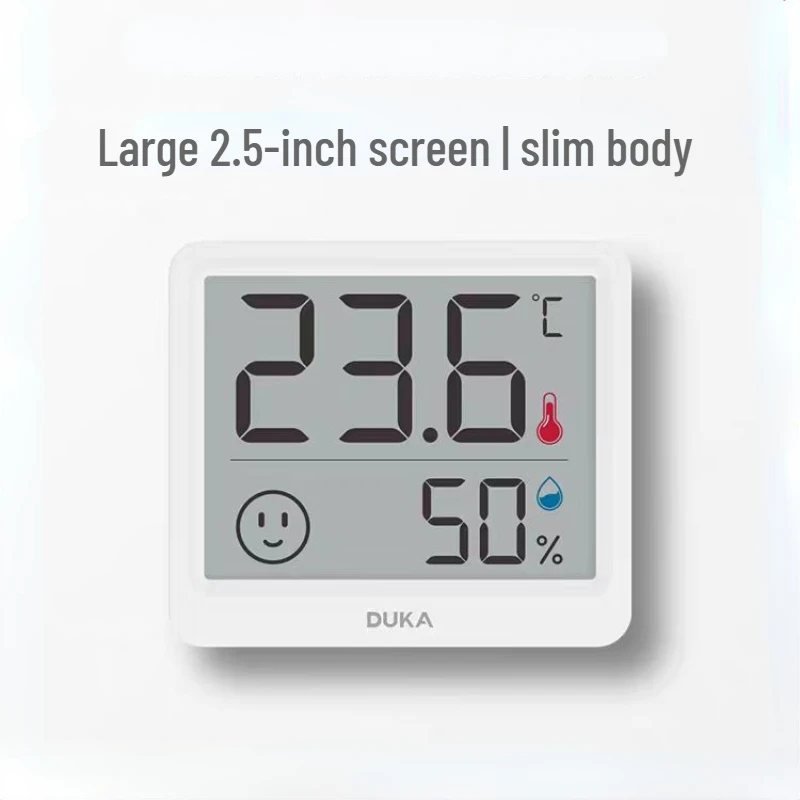 DUKA TH1 Electronic Temperature and Humidity Meter High Precision Vertical Infant Room Thermometer Digital Meter for Home