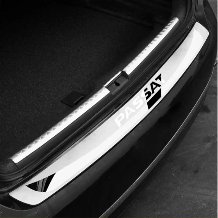 For Golf 7 Mk7 Passat 2013 2014 2015 2016 2017 High Quality Stainless Steel Rear Bumper Sill Foot Plate