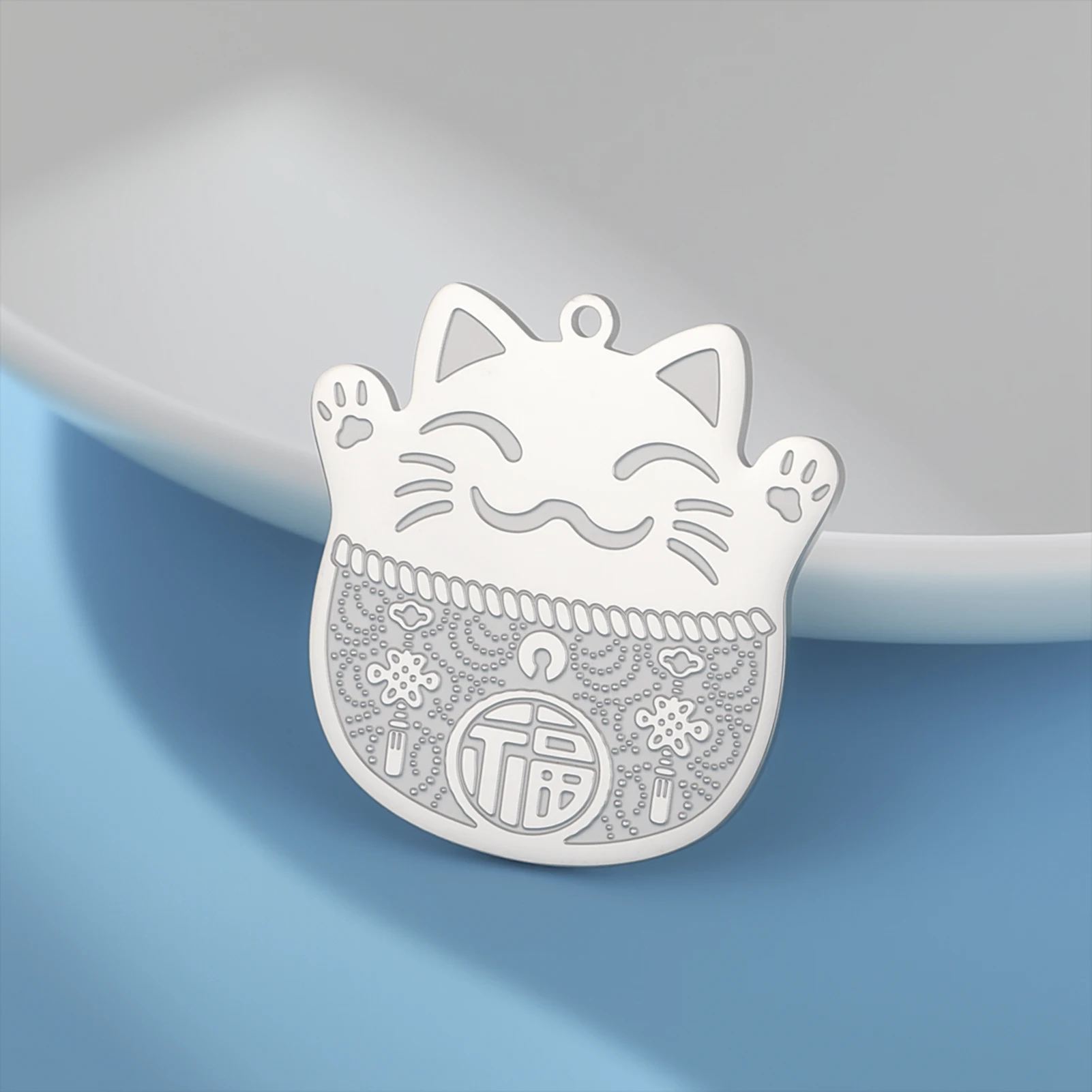1 szt. Mini zawieszka Maneki Neko, szczęśliwy kotek, amulet do samodzielnego tworzenia biżuterii o tematyce szczęścia, naszyjników.