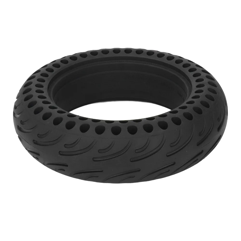

Durable 70/65-6.5 Electric Scooter Tire 10 Inch Black Solid Rubber Wheel Replacement Tire Riding Safety