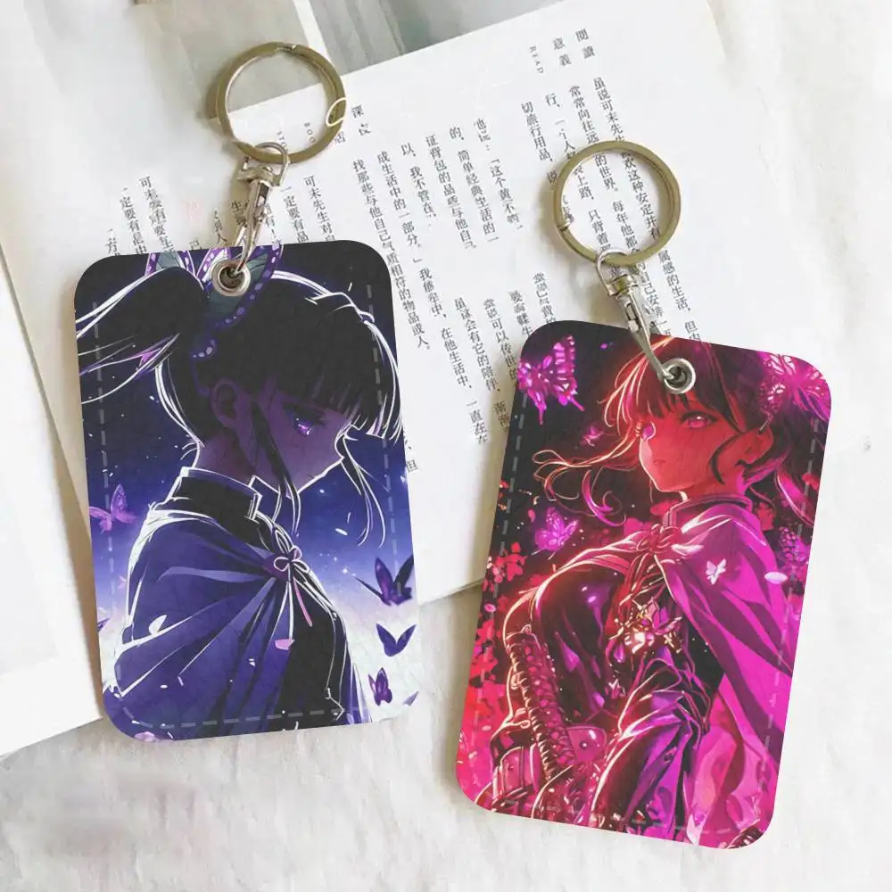 Kanao Tsuyuri Japanese samurai Anime Holder Suitable For Bank Card Subway Bus Card Wallet Card Case Badge Holder Keychain