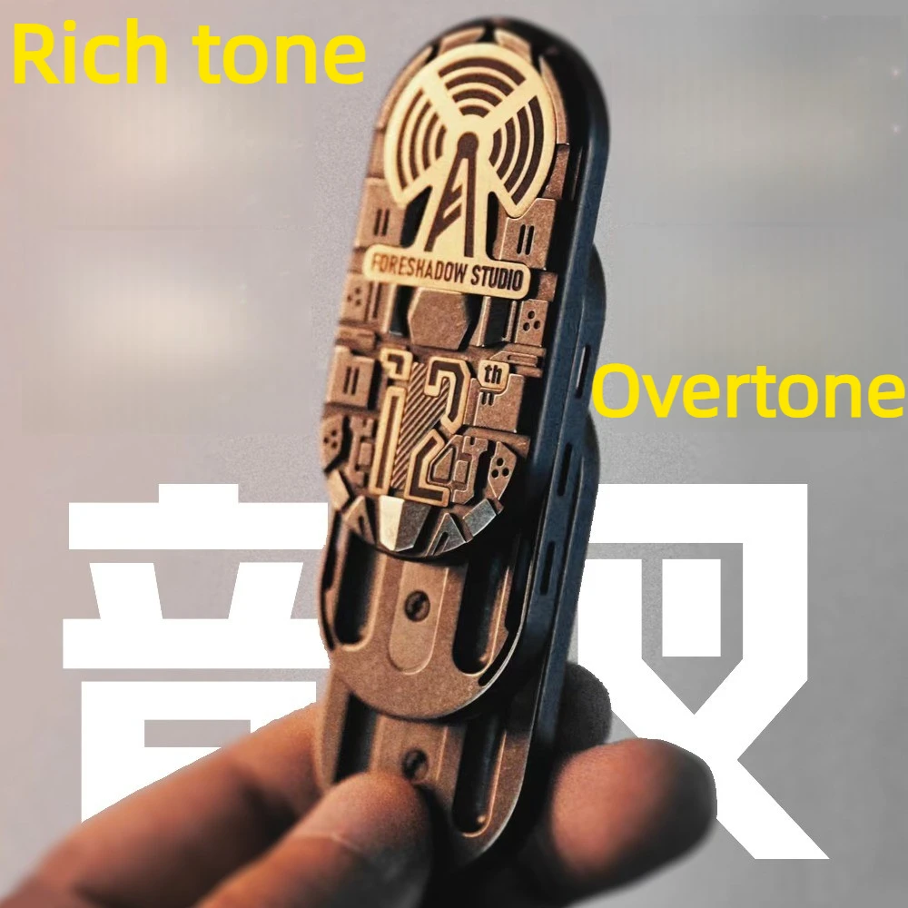 Proxy EDC Sentry Tower 12th Anniversary Edition Three-Layer Tuning Fork Mechanical Metal Fingertip Card Pusher Stress Relief Toy