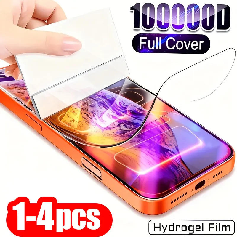 

4PCS Soft Hydrogel Film For Xiaomi Redmi Note 14 Pro 5G 15 13 12 11 10 15C 14C 13C 9 9s 10s 11s Protective Screen Protector