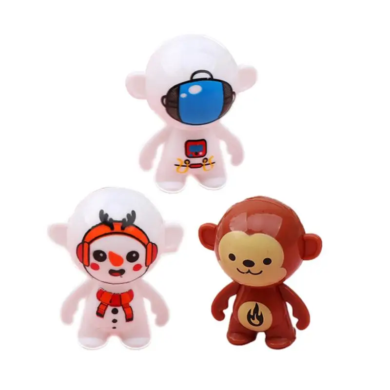 Mini Tumblers Toy Inverted Doll Ornament Educational Self-righting Astronaut Snowman Monkey Toy For Party Favors Desktop Toys