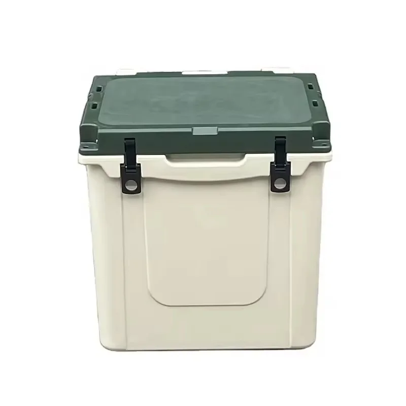 45QT Heavy-Duty Rotomolded Wheeled Thermal Cooler Box Modern Portable Ice Chest Camping Travel Fishing Custom Solar Panel Cans view 3