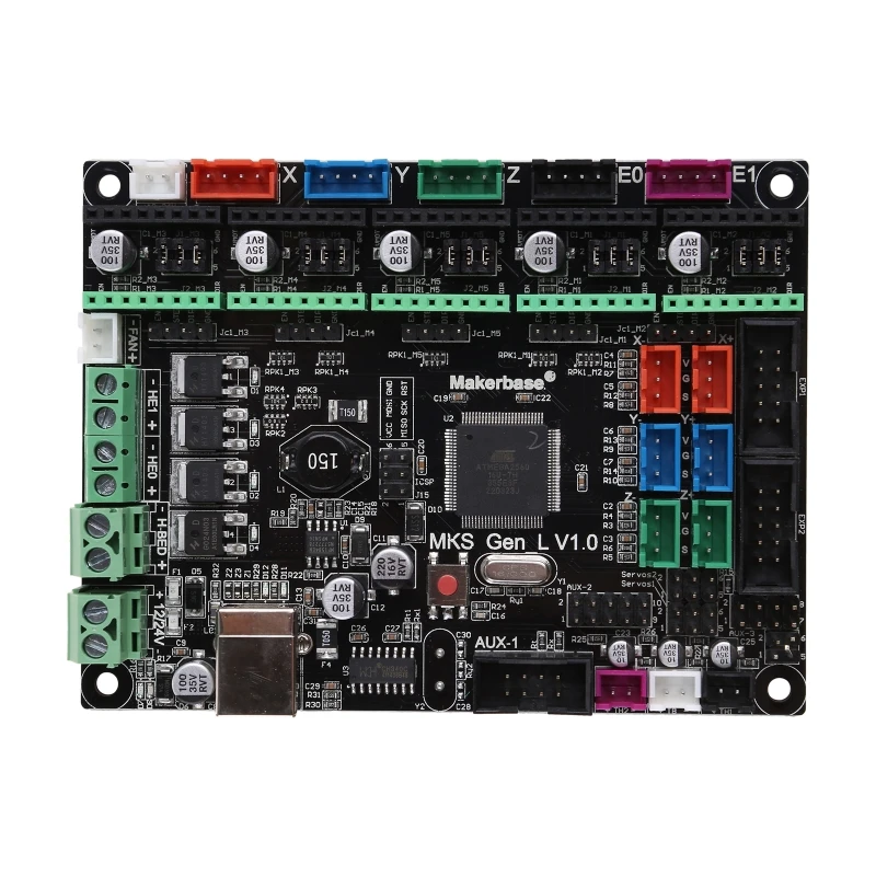 Gen L V1.0 3D Printer Integrated Mainboard Controller PCB Board Compatible Ramps1.4 Support A4988 8825 Motor Driver