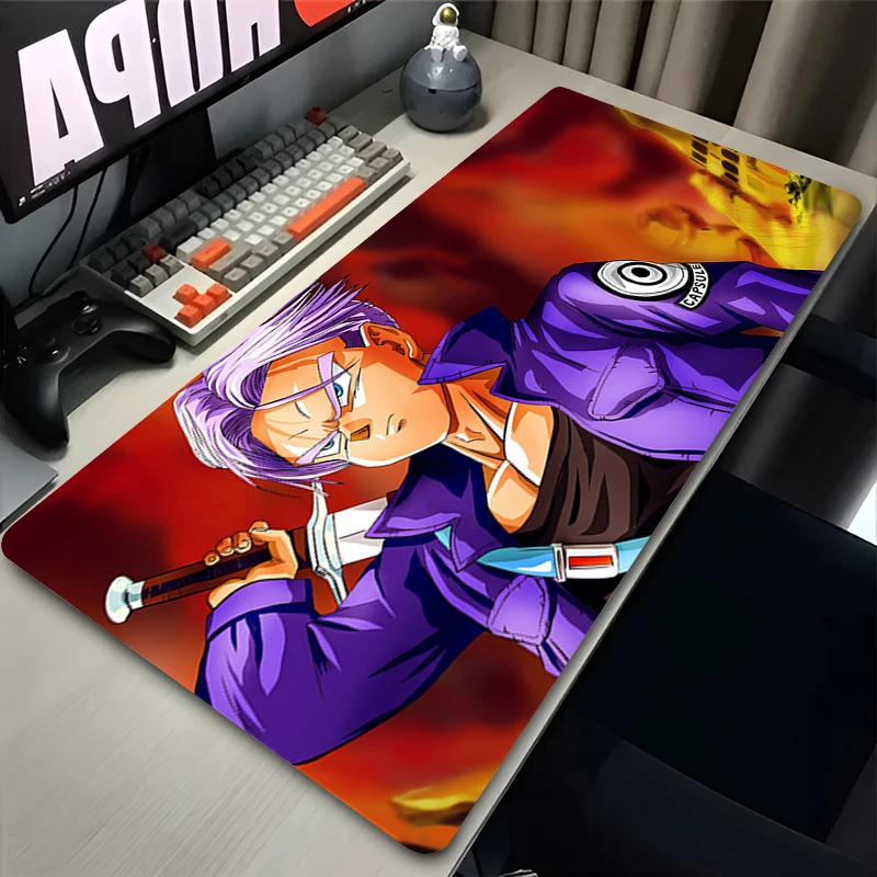 DBZ Dragon Ball Trunks Z Mouse Pad DBZ Large Extended Desk Mat Notbook Anime Gamer Accessories Non-Slip Esports Gaming Mousepad view 5