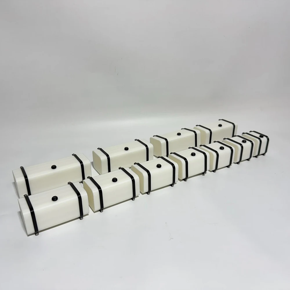 Decoración de tanque de combustible de plástico simulado para camión Tamiya RC SCANIA 1/14 770S VOLVO 750 mercedes-benz ACTROS 3363 piezas de coche MAN