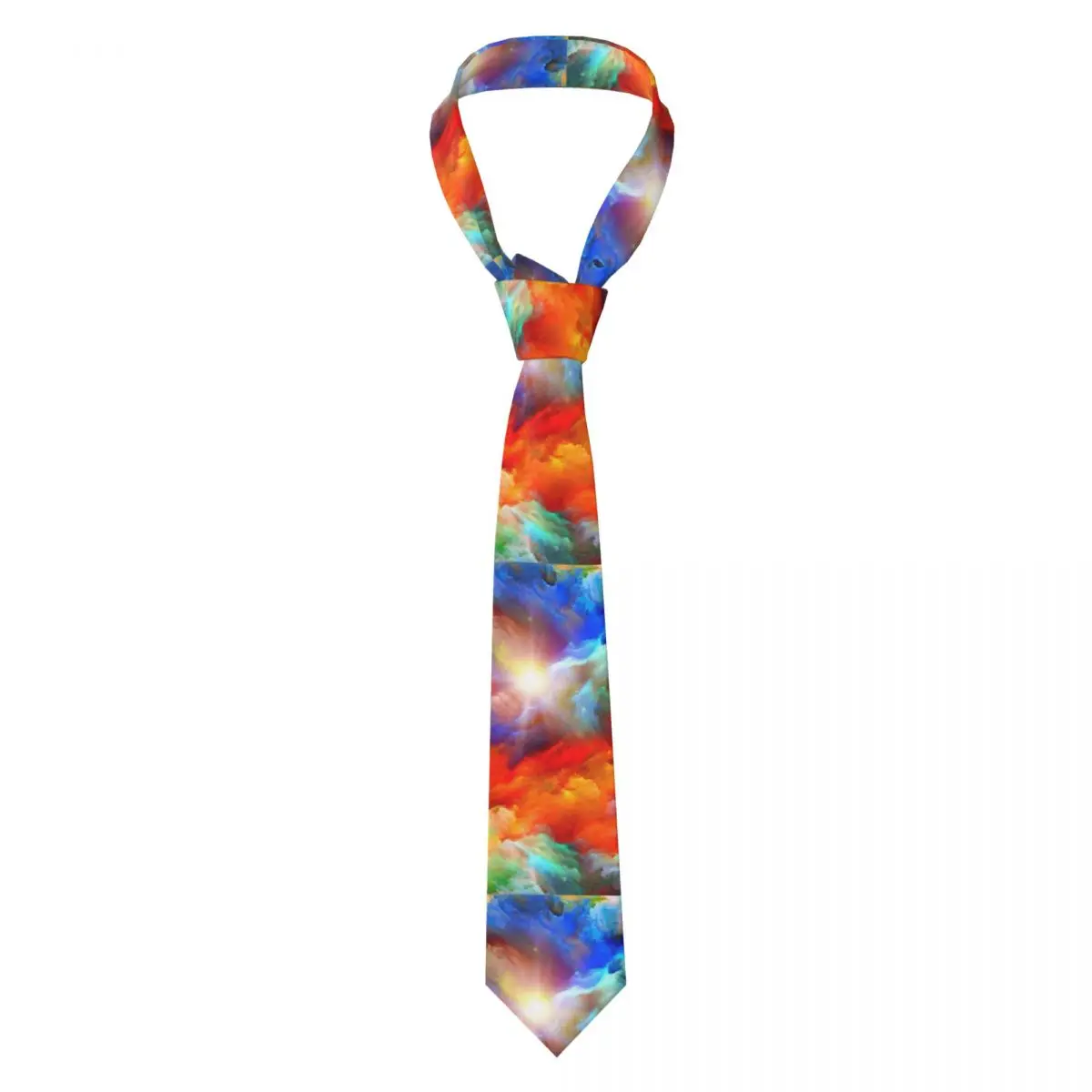 Beautiful And Colorful Rainbow Abstract Art Neckties Fashion Neck Ties for Men Accessories Gravatas Gift