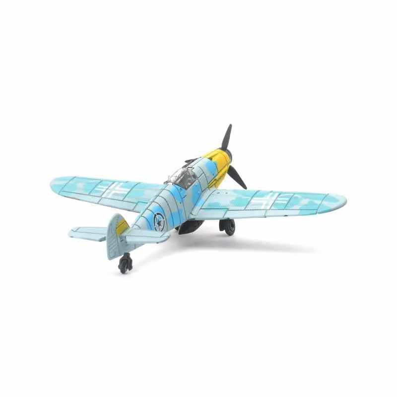 2 차 세계 대전 BF109 전투기 장난감 모델, 4D DIY 조립 1:48 항공기 장난감 모델, 어린이 군사 과학 교육 장난감, 소년 선물