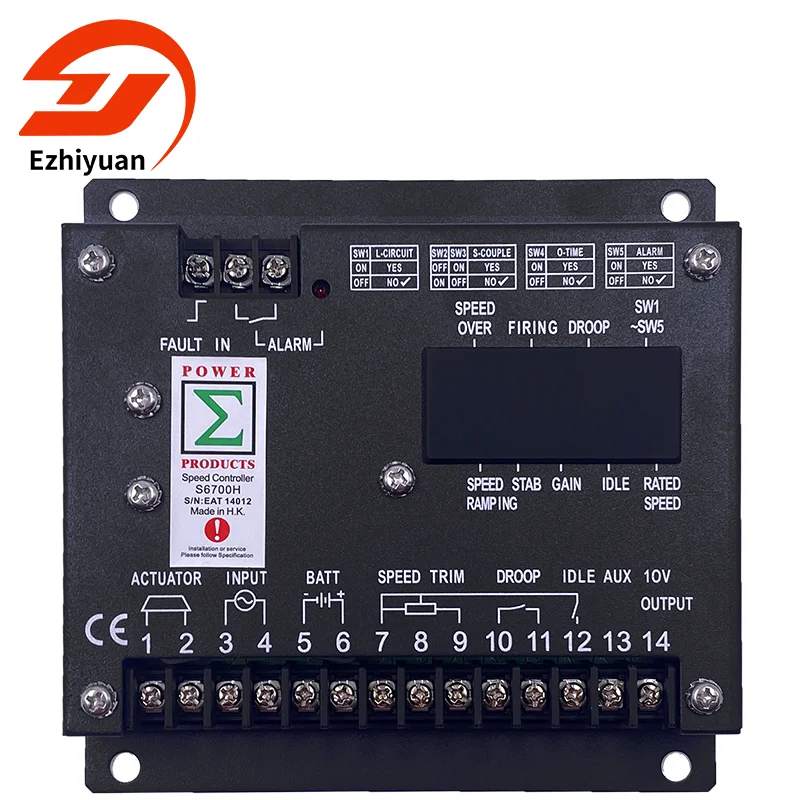 

High Quality S6700h Genset Speed Engine Electronic Governor Controller Actuator S6700h Speed Control Governor