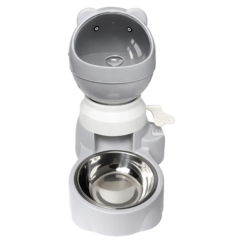 Dispensador automático comida y agua para gato y perro anti-goteo - imagen 3