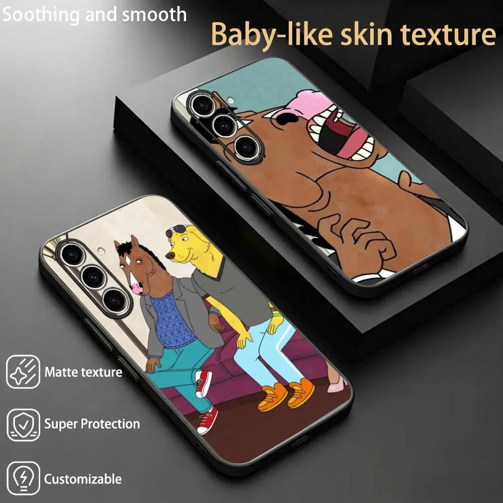 Fashion Bojack cool design pattern  Phone Case For Samsung Galaxy S26 S25 S24 S23 S22 S21 Plus Ultra Note20 Soft Black