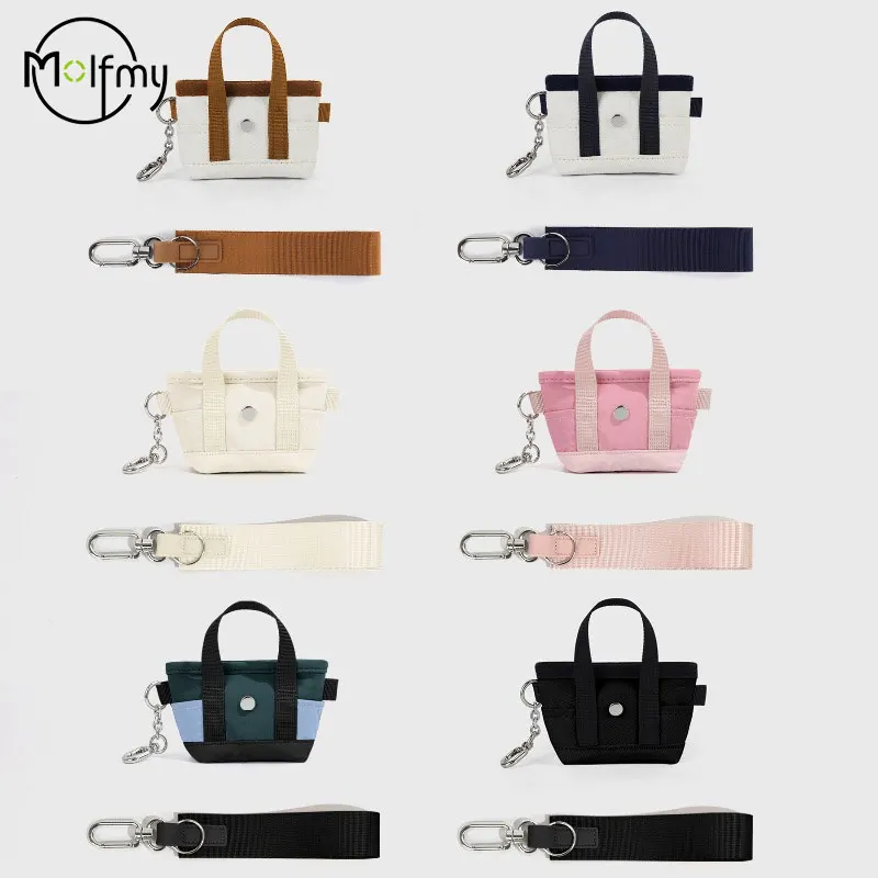 Damenbrieftaschen, tragbarer Kartenhalter, modisch, Mini-Geldbörse aus Segeltuch, Handgelenktasche, kleine Geldbörse, Aufbewahrungsorganisator, Handtasche, Neujahrsgeschenk