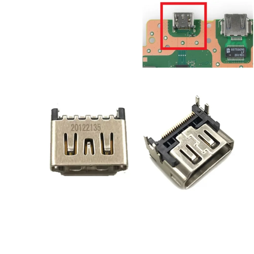 Conector de puerto HDMI de soldadura de placa base, interfaz de enchufe para PlayStation 5 PS5, Conector de repuesto duradero de alta calidad, 1 ud.