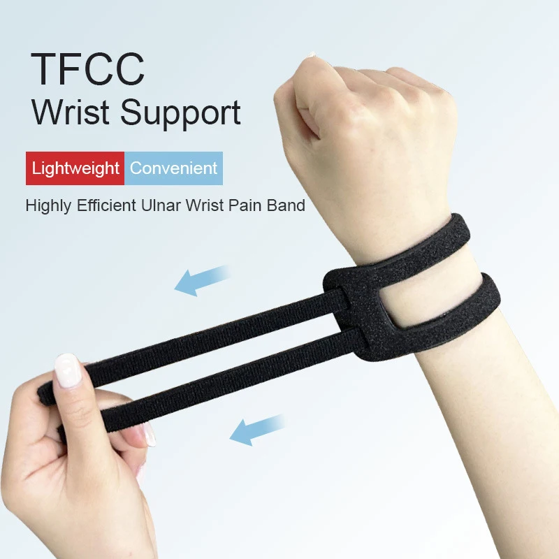 1Pcs Adjustable Support Wrist Brace Thin Sports TFCC Yoga Wrist Band Soft Ulnar Fix Band Badminton Basketball Sports Protection