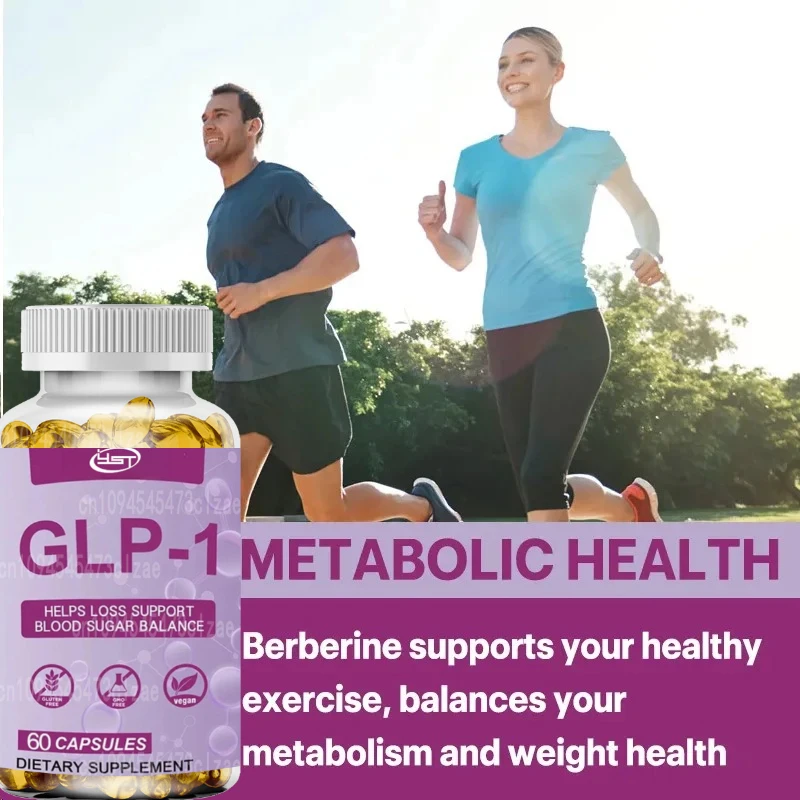 Glp-1 Supplement with Berberine, Green Tea Extract, Supports Metabolism, Blood Sugar Balance & Healthy Weight, 120 Capsules