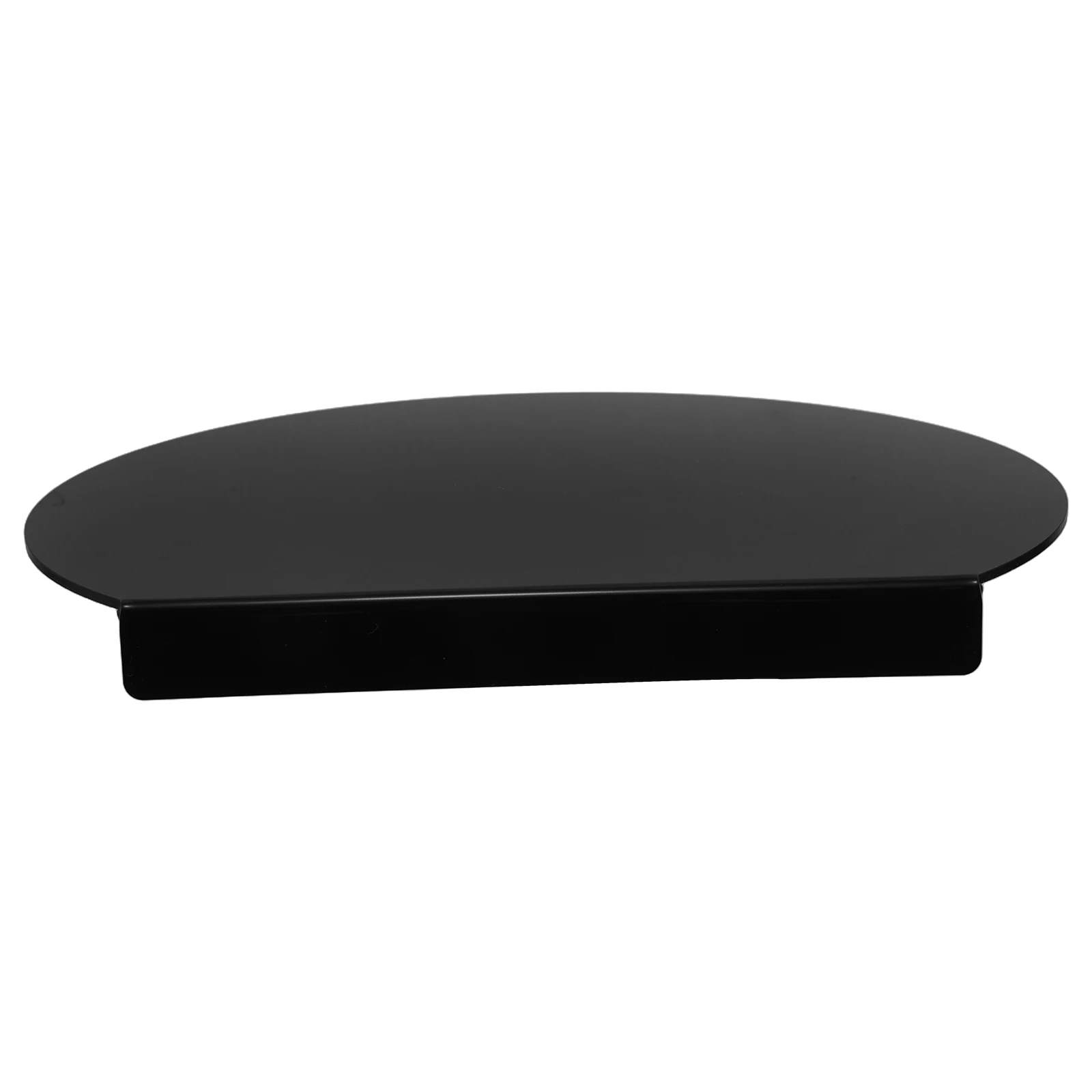

Acrylic Cutting Board Black Non Slip Kitchen Counter Lip Tool Round Vegetable Fruit Compact Portable Decorative Kitchen