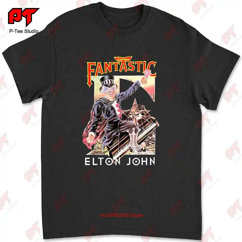 Elton John Captain Fantastic 1975 T-shirt 3PR8