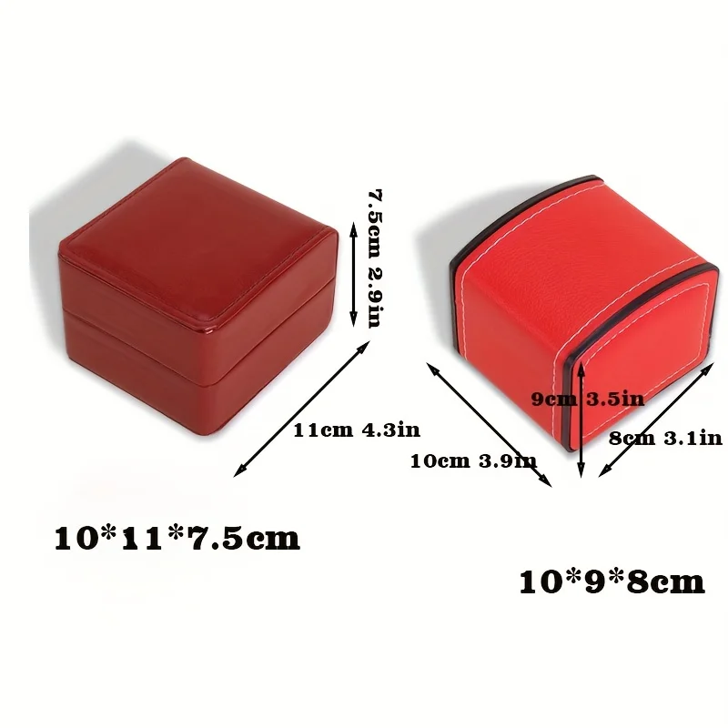 Personalized Custom Pu Leather Watch Box Flip Watch Packaging Box Watch Sports Watch Accessories Jewelry Box Personalized Gift