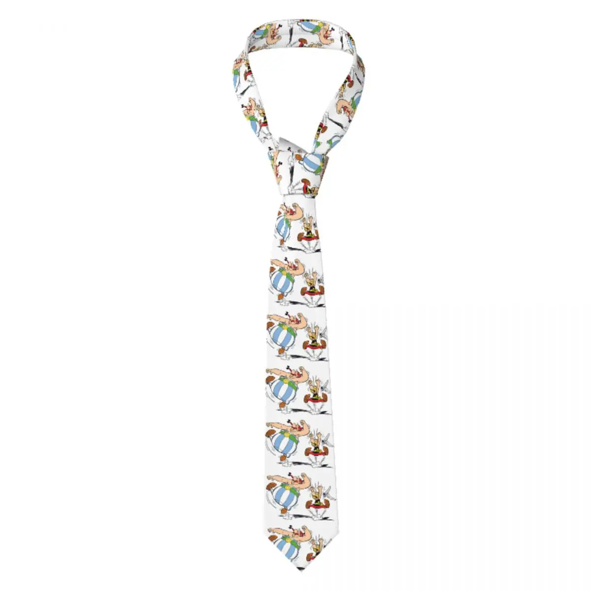 

Пользовательские галстуки «Астерикс и Обеликс» Dogmatix, мужские шелковые забавные галстуки с собакой из мультфильма для офиса