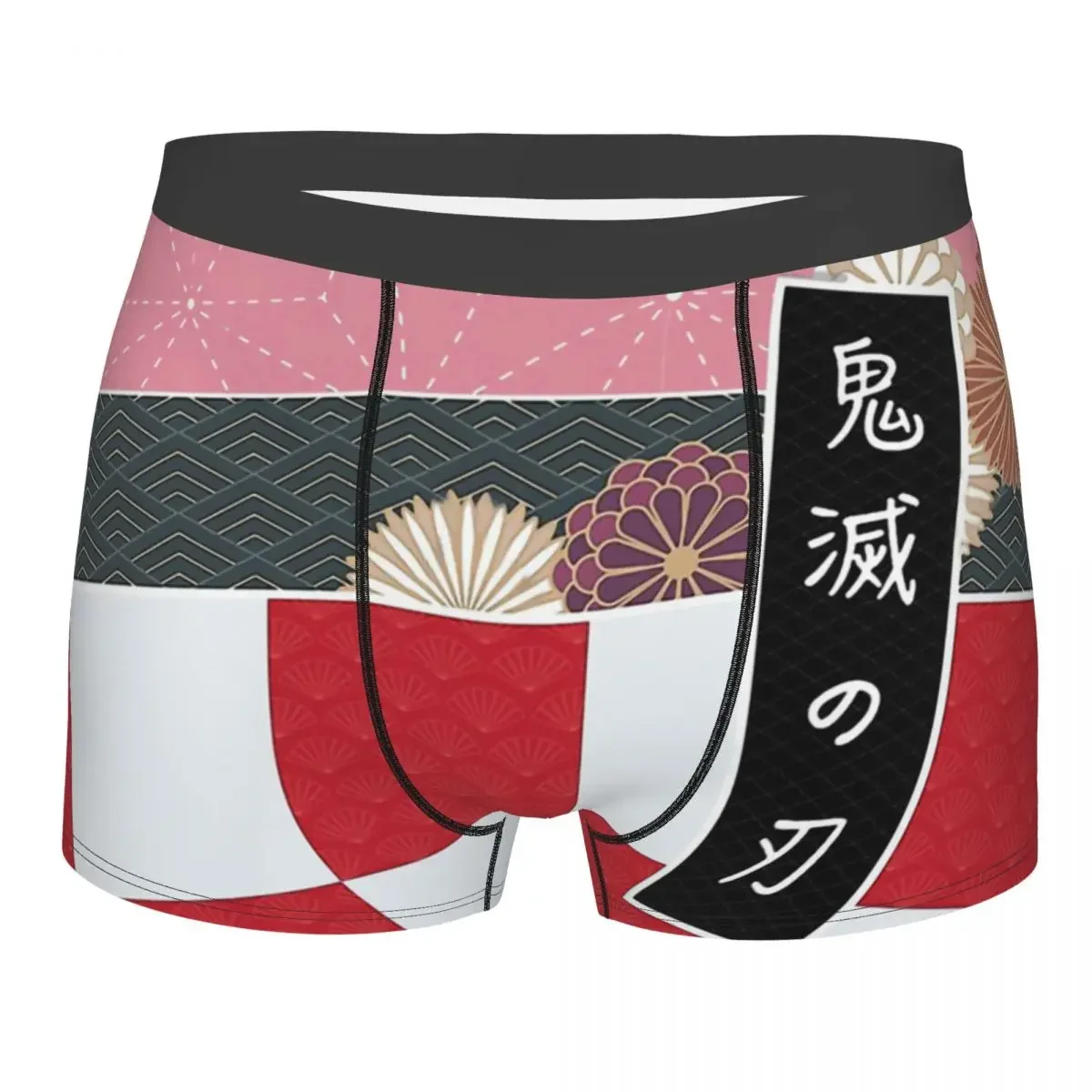 Demon Slayer Nezuko Underpants Breathbale Panties Man Underwear Ventilate Shorts Boxer Briefs