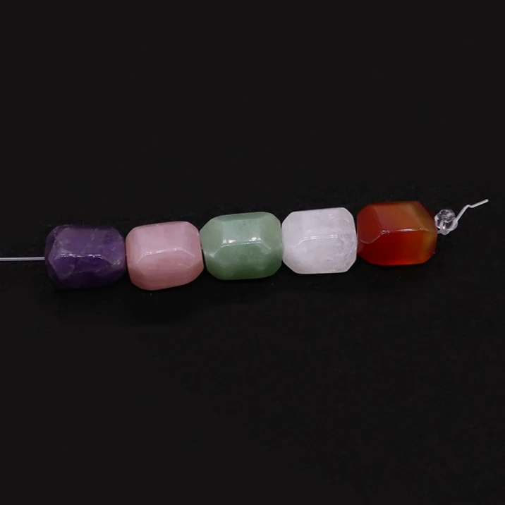 Natural Stone Agate Green Aventurine Cube Crystal Loose Beads 11x15mm ewelry Making DIY Necklace Bracelet Earring Accessories