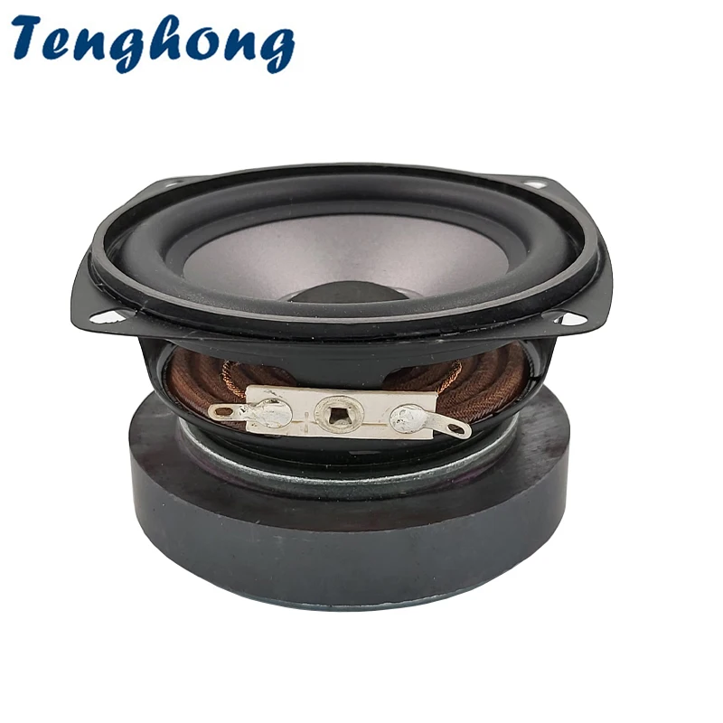 1pcs 3 Inch 78MM Bass Speaker Unit 8 Ohm 10W 20 Core Audio Sound Home Theater Rubber Edge Gray Square Loudspeaker