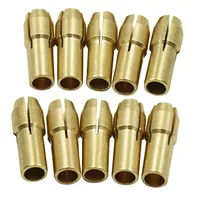 Copper Connector Drill Chuck Converter Drill Bit Collet 10Pcs Electric Grinder 4.8mm 0.5-3.2mm Brand new High quality