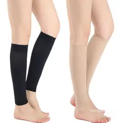 1 Pair Varicose Vein Fatigue Relief Leg Warmer Compression Calf Sleeve Sock Long Stocking Elastic Leg Support Leg Shin Sock