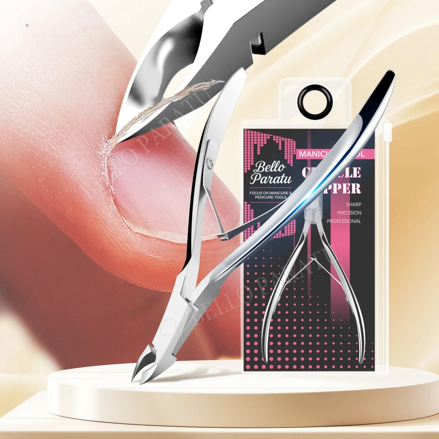 

1Pcs Cuticle Trimmer Professional Cuticle Nippers Stainless Steel Clippers Cutter Remover Manicure Nail Tools for Women