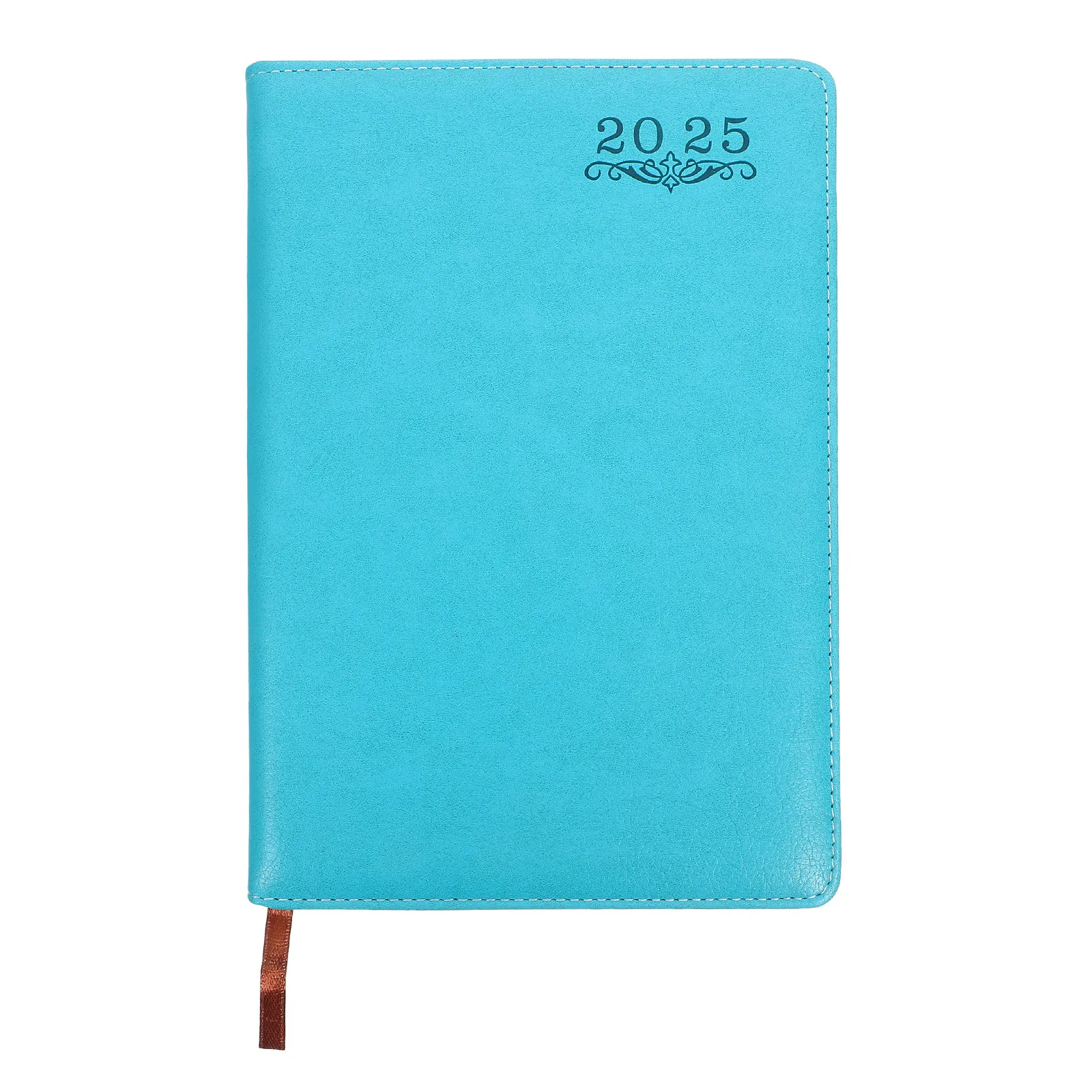 Yearly Schedule Notebook PU Cover Daily Planner Notepad Portable Organizer for Office Home Study Academic