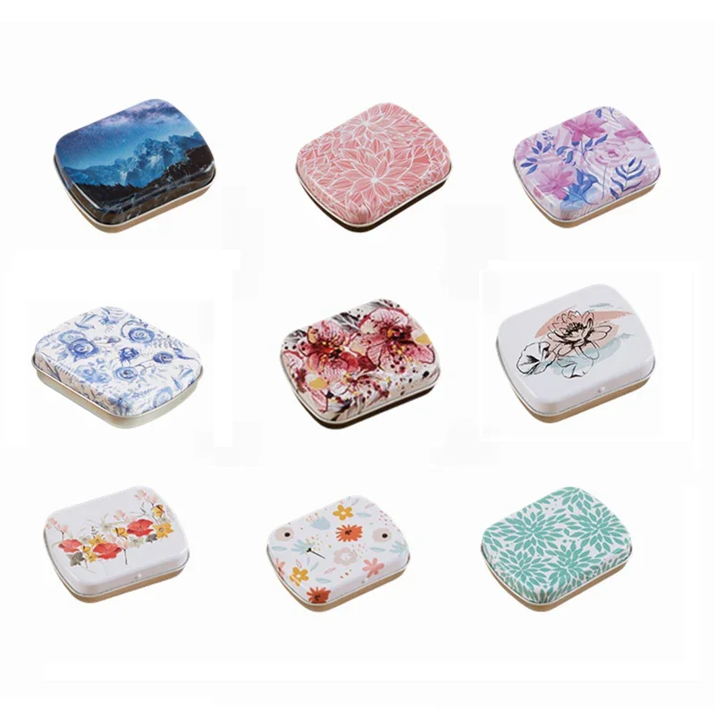 Empty Mini Travel Watercolor Paint Box Painting Tin Box 12 Grids Portable Watercolor Paint Palette Art Supplies