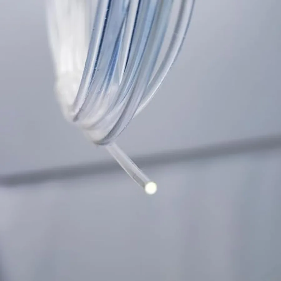 1Pcs PMMA Side-Light Optical Fiber Cable 4mm 0.16in *3.5M(11.48ft) for LED Light Guide in Home, Hotel